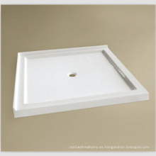 Upc 36 &quot;X36&quot; Double Thresholds Tile Flange Base de ducha de borde bajo